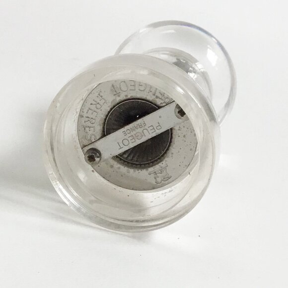 Peugeot France The Lion Clear Acrylic Pepper Grinder 4.75" Tall - Picture 4 of 4